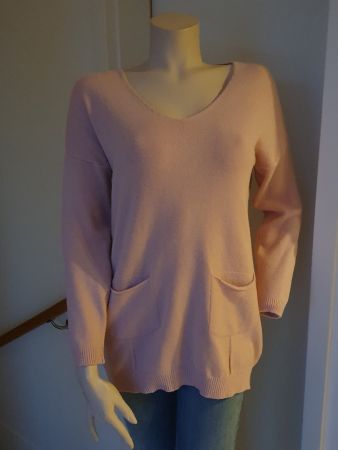 Neu Damenpullover L kaschmir- Mix rose