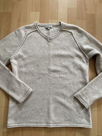 Pull Cherokee beige col V laine taille M