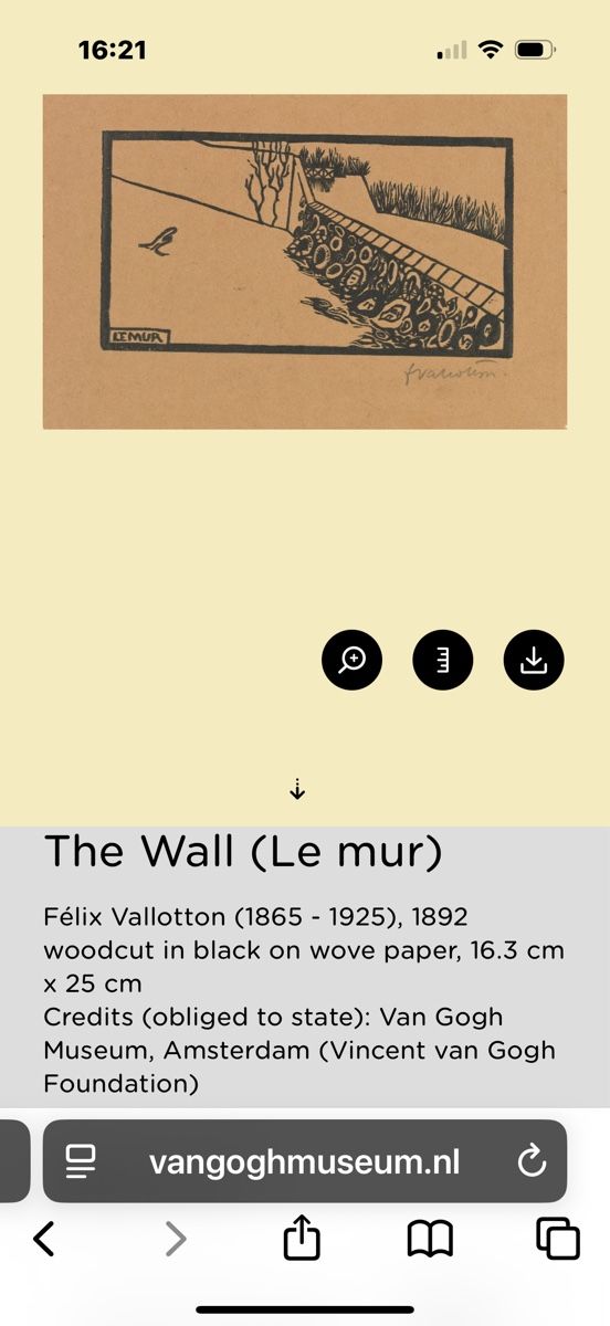 Xilografie: Félix Valloton For Ever 2025 Le mur gravure originale – Usato da Sergey venduto da sylviegut 8