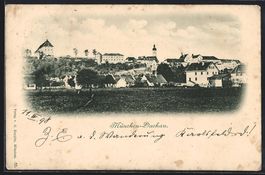 Dachau, Teilansicht vom Feld aus, Privat