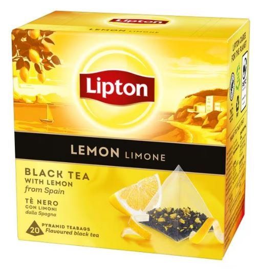 Cibi & Specialità: Lipton Tea - Lemon - Pyramidenteebeutel – Nuovo e nell'imballaggio originale da Gampelen venduto da Geschenkxy