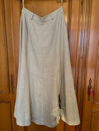 Jupes, Rock, Grösse 38, beige, Georgette Schnitt