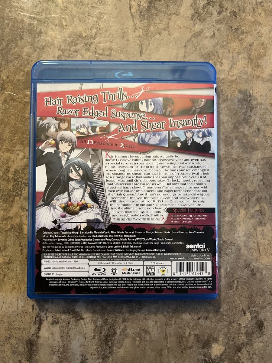 Tutti i DVDs: The Severing Crime Edge – Usato da Ringgenberg BE venduto da Republic_Of_Gamers 1