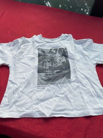 Mädchen T-Shirt weiss ZARA 140 always discovering