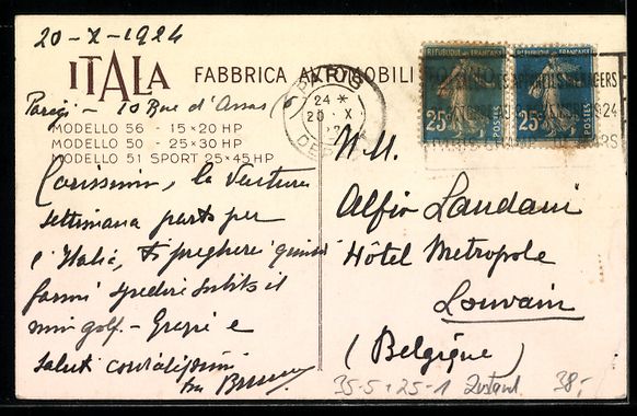 Articles de publicité: Itala-Auto wird mit zahlreichen Koffern  – D'occasion à Berlin par bartko-reher 1