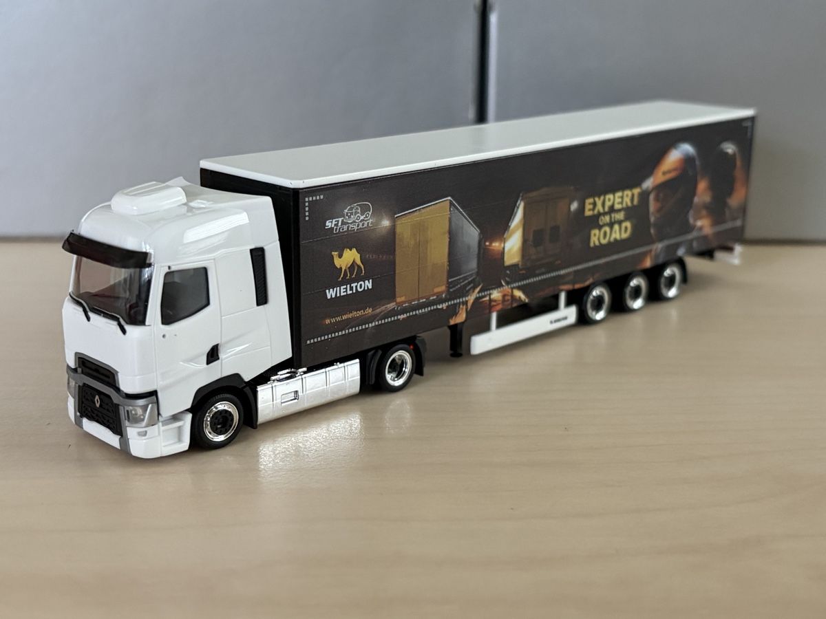 Herpa Modellini d'auto: Renault T SFT Transporte – Nuovo (secondo la descrizione) da Felben-Wellhausen venduto da Mobil01
