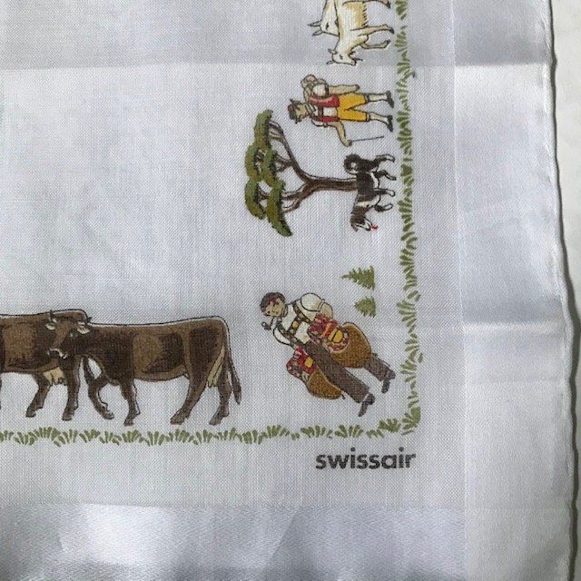 Swissair Altro in  Abbigliamento & Accessori: Taschentuch Swissair mit Alpfahrt – Usato da Zürich venduto da gigimai67 1