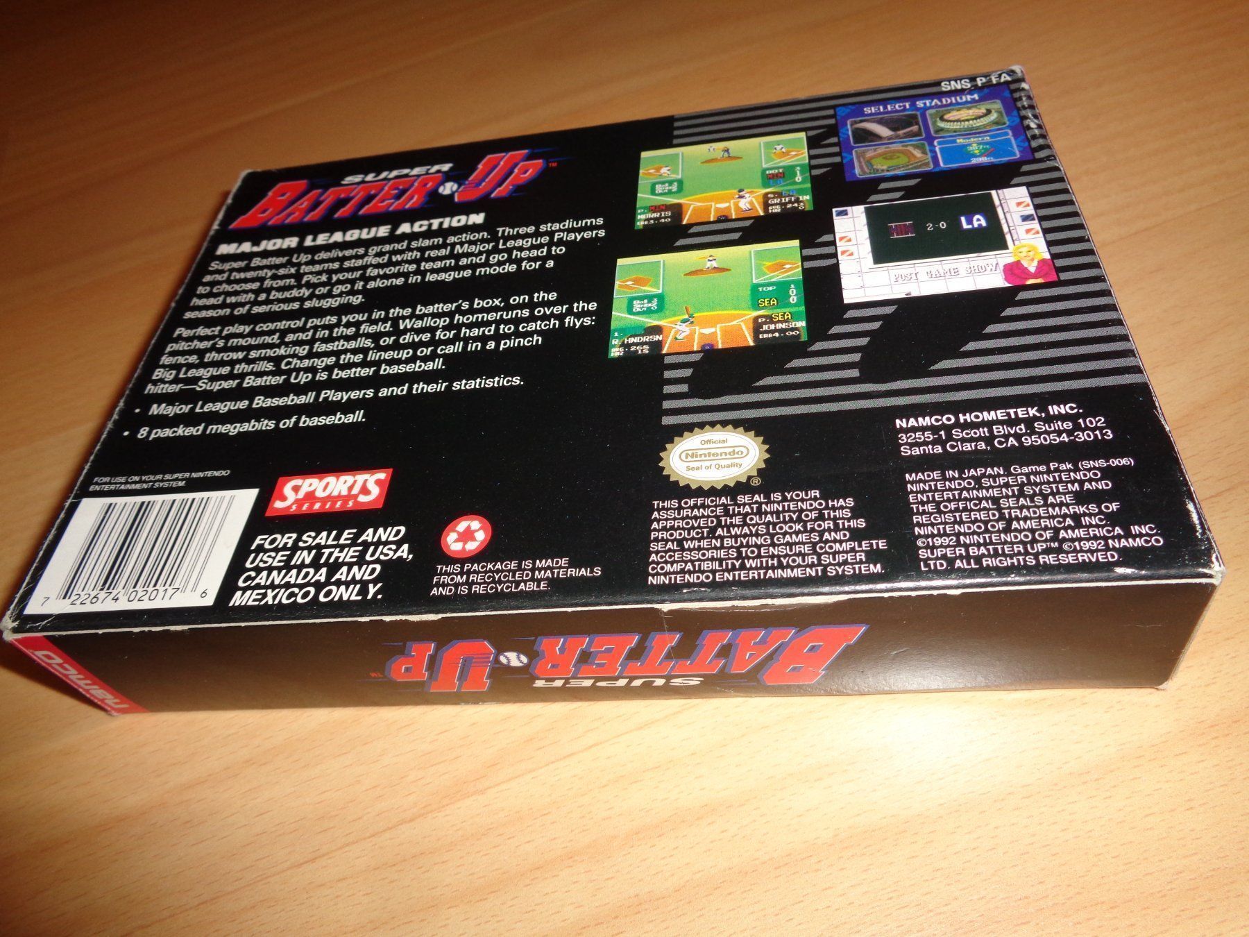 Giochi: Super Batter Up SNES OVP NTSC USA-IMPORT – Usato da Olten venduto da Disc-Ausverkauf 1