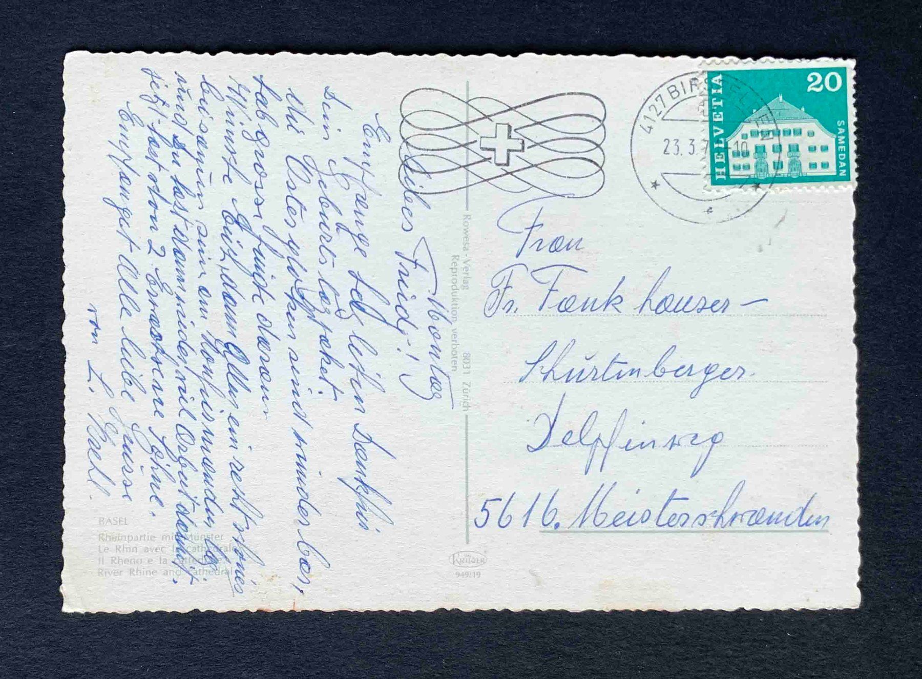 Cartoline postali: AK Basel Rheinpartie – Usato da Goldau venduto da artelier1 1