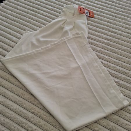 Pantalon Fluide Large Palazzo Blanc BONITO - Taille S
