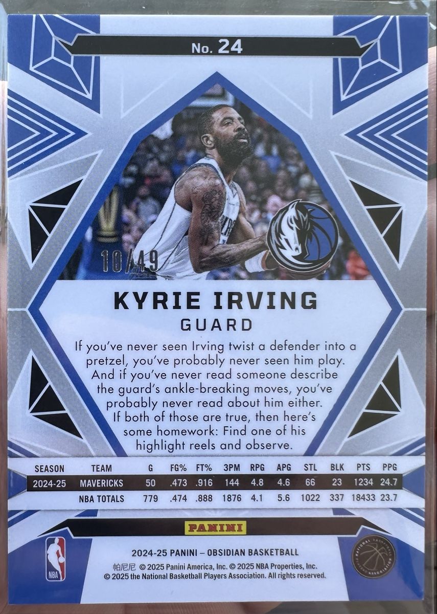 Cartoline: Kyrie Irving Obsidian Pink flood, 10/49, No.24 – Nuovo (secondo la descrizione) da Affoltern am Albis venduto da mr_choppa 1