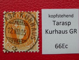 1905 Stehende: 66Ec sauberer: TARASP KURHAUS (GR) HOTELPOST!
