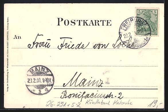 Cartoline postali: Steindruck-AK Wald Heil, verschneites Ha – Usato da Berlin venduto da bartko-reher 1