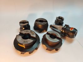 CNC Werkzeuge Paket: SK40 Aufnahme & versch. Sandvik Fräser