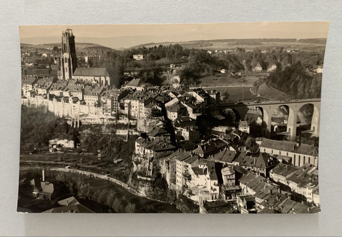 Cartoline postali:   Ansichtskarten Schweiz - Auquartier & Galterntal Freiburg – Usato da Düdingen venduto da polytropon_5 2
