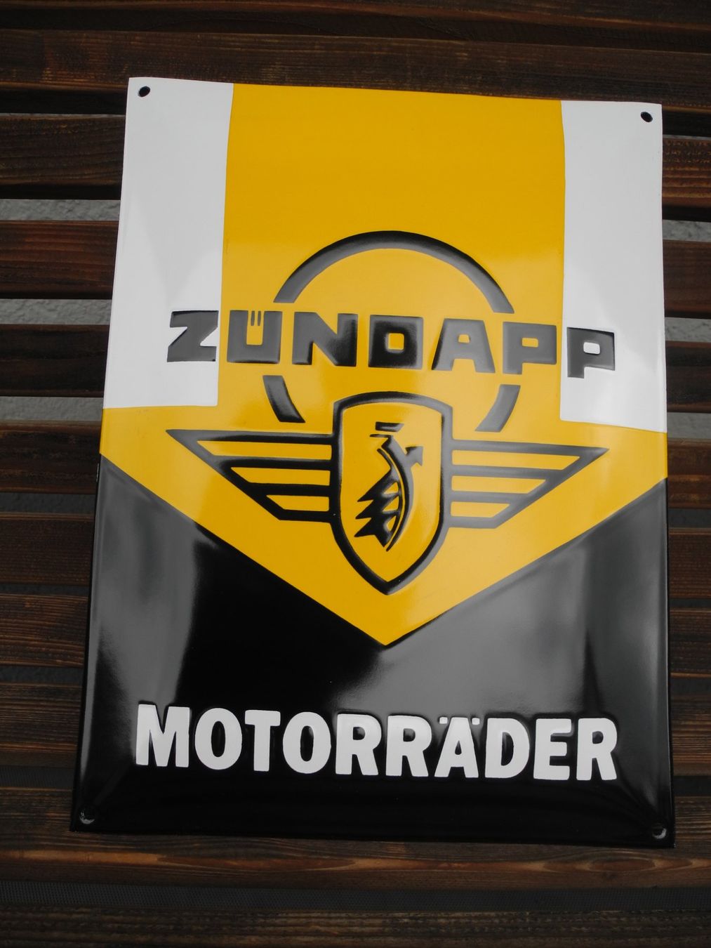 Zündapp Insegne: ZÜNDAPP MOTORRÄDER  EMAIL – Usato da Reinach AG venduto da Huckleberrysix 4