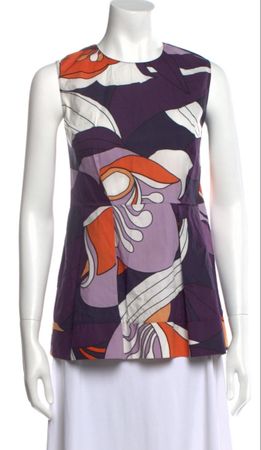 Marni haut imprime floral T.42 IT / 36 CH