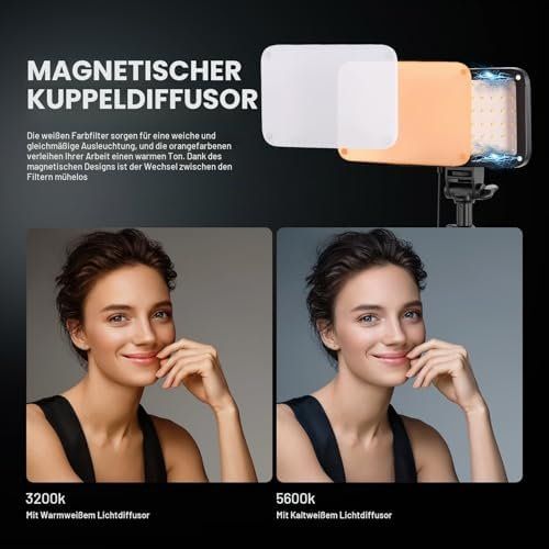 Lampade: Basics 2 Pack LED Videolicht Panel Lighting Kit Bi Color – Nuovo e nell'imballaggio originale da Hundwil venduto da pak_7zvn 2