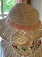 DAMEN SOMMER HUT WEISS-ROSA