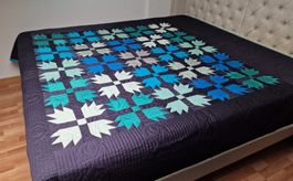 Handgefertigter Quilt ● 225 × 225 cm
