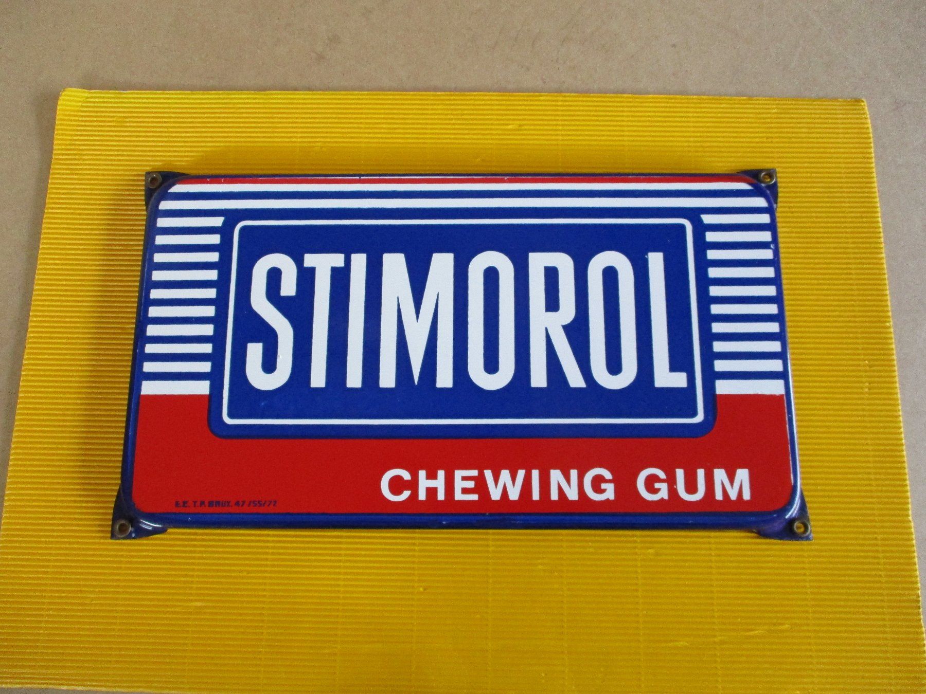 Ecriteaux: STIMoROL   CHEWING   GUM   Emailschild – D'occasion à Ottikon Gossau ZH par hokuspokus 1
