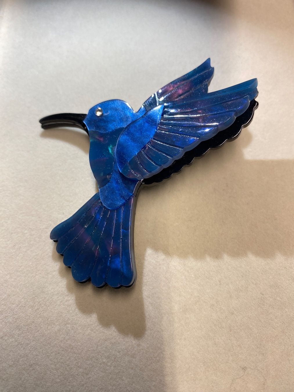 Spille & Fermagli: Blaue Vogel Brosche, ein Hingucker im Frühling! – Usato da Grenchen venduto da olecka24