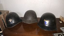 3 Helme Vintage Militär?