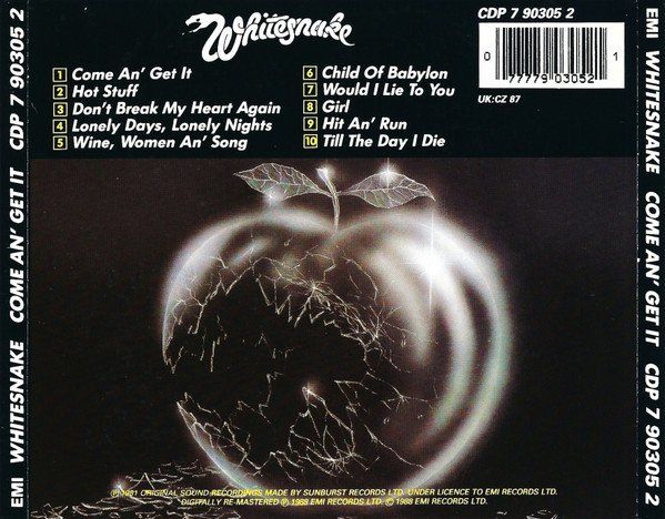 CD: CD Whitesnake - Come an' get it (1981) – Usato da Möriken AG venduto da mineralia 1
