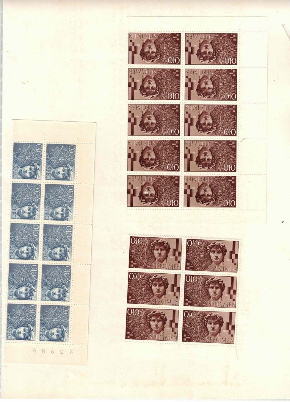Alle Briefmarken: 6 Scans Probedrucke und dergleichen !! – Gebraucht aus Bibern SH von Heinibuehrer 2