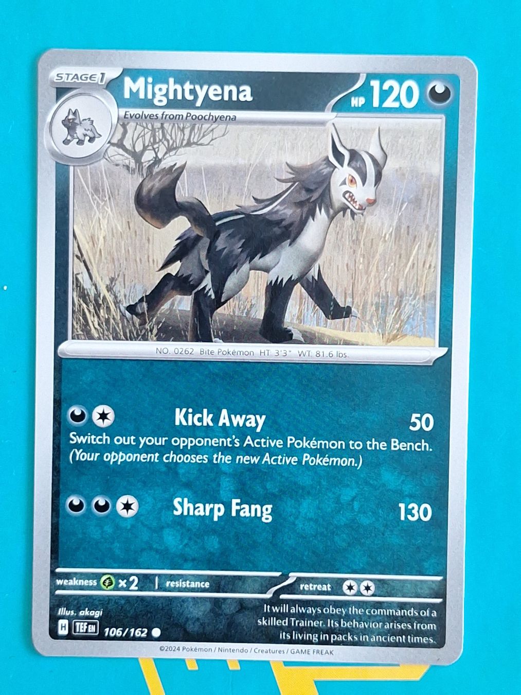 Pokémon Carte collezionabili: Mightyena - Temporal Forces Pokemon - #7.1 – Usato da Altstätten SG venduto da GGsGameshop