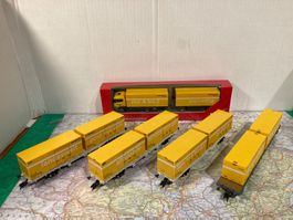 Schweizer Post Zug Herba mit Trix Re 4/4 I HO DCC