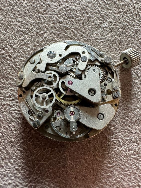 Boîtier De Montre Valjoux 7734 Chromé 36 Mm - Occasion, Référence VAL 7734 0025 - Suisse