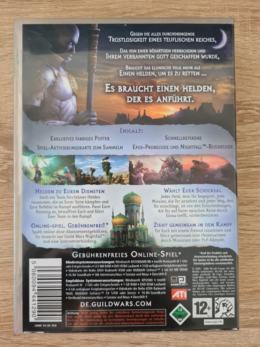 Giochi: Guild Wars Nightfall (German Cover) - PC – Usato da Carouge GE venduto da Gasco 1