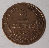 2 CENTIMES / FRANKREICH 1902