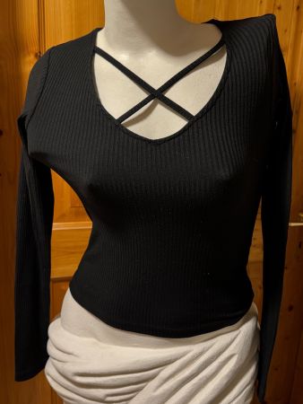 Schickes, schwarzes Longsleeve XS von Yes or No by Manor