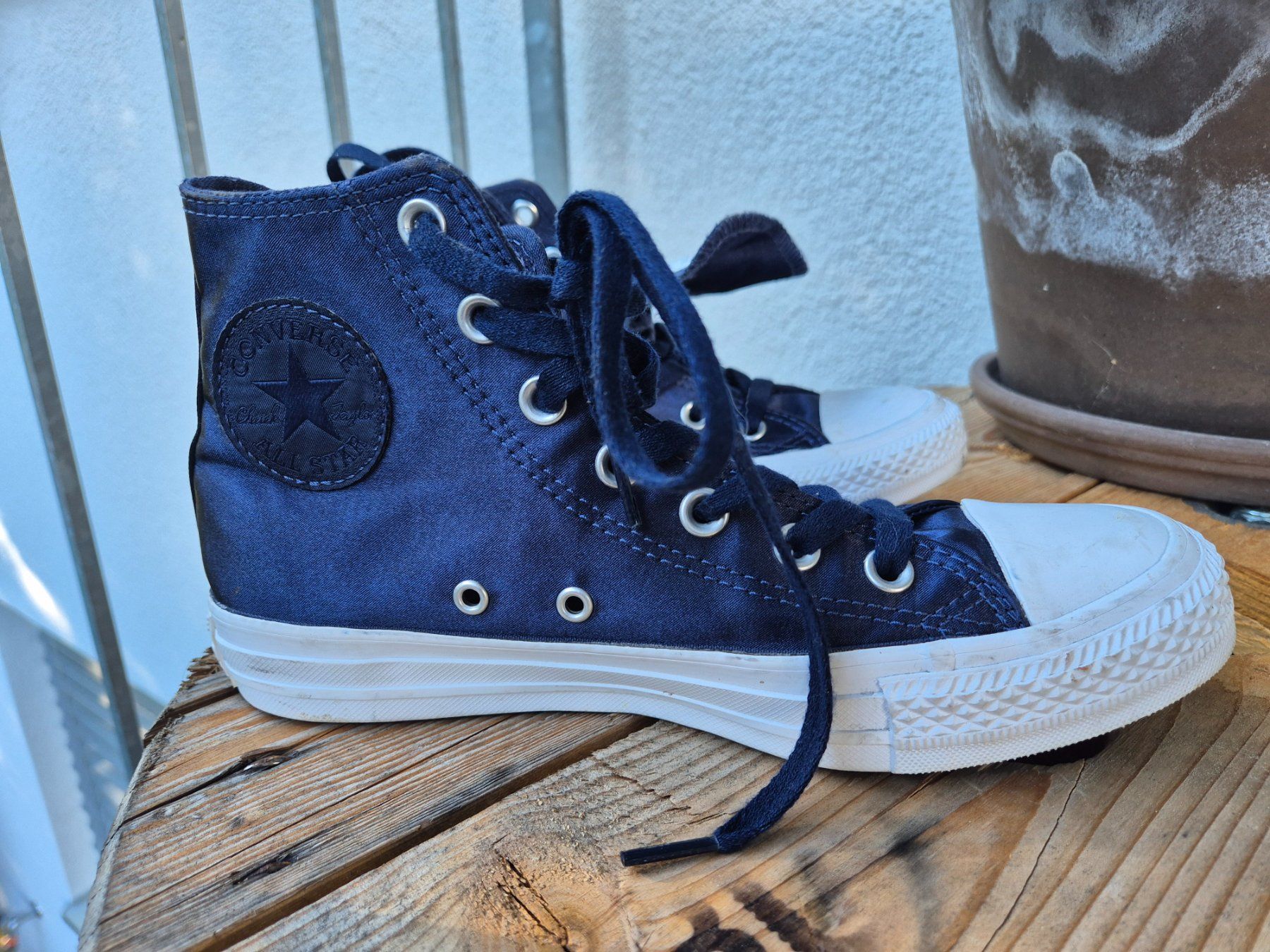 Converse Herrenschuhe: Converse Chuck Taylor High Sneaker blau – Gebraucht aus Langenthal von baesa 3
