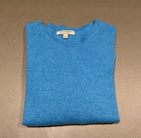 Autograph blue pure cashmere sweater size 12