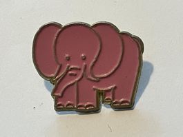 1 Pin Rosa Elefant