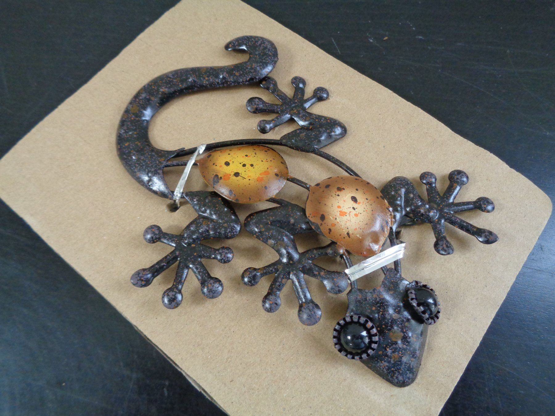 Figuren: Gecko aus Metall (14 cm) – Neu und originalverpackt aus Langenbruck von Gumsi 2
