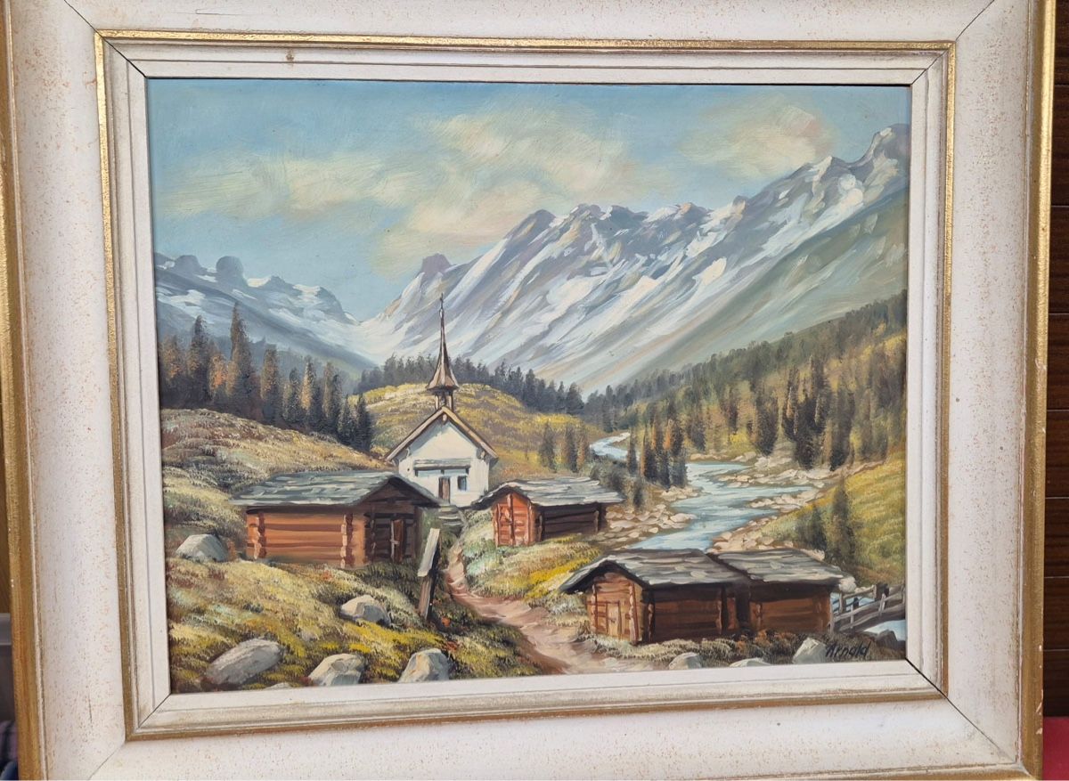 Dipinti: Bild Lötschental von Arnold – Usato da Wohlen b. Bern venduto da Beppe99