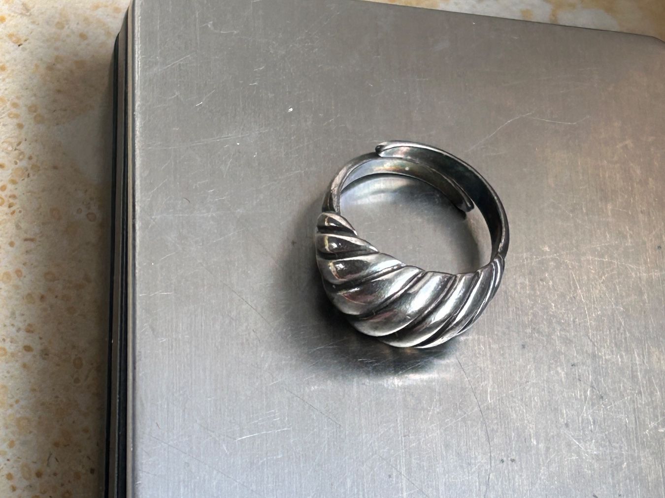 Anelli: Silberring, Gr. 54, Vintage, Muschelform – Usato da Dittingen venduto da Bellevista 8