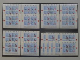 1963, 20 Blöcke: W40 (Nr.1 - Nr.20) Rotes Kreuz, Kat: 126.-+
