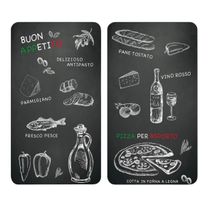 Herdabdeckplatte, 2 Stück
