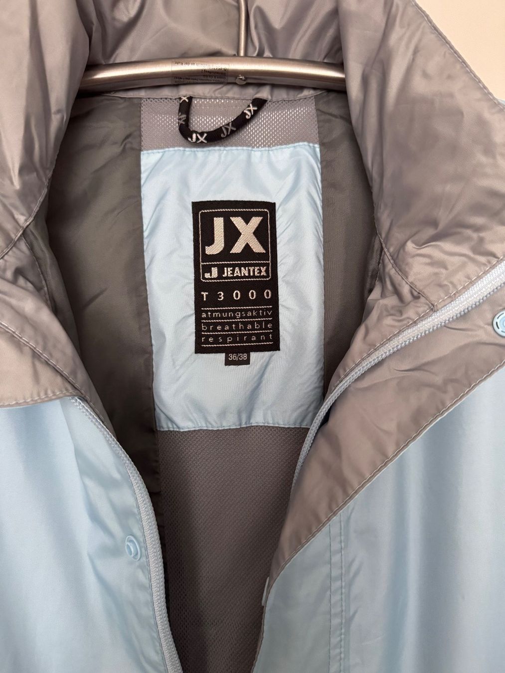 Giacche: JX Regenjacke Hellblau, Grösse 36/38 , T 3000 – Nuovo (secondo la descrizione) da Horgen venduto da Hotrova448 3