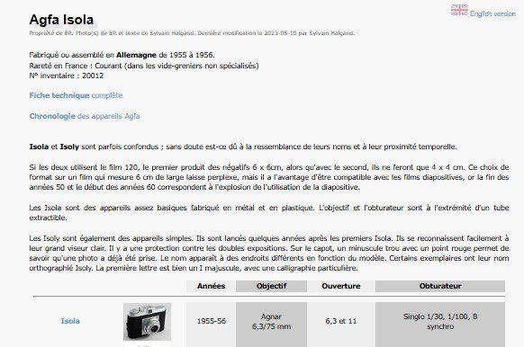 Agfa Fotocamera: Agfa Isola + étui Agfa – Difettoso da Corjolens venduto da san_kyv9 5