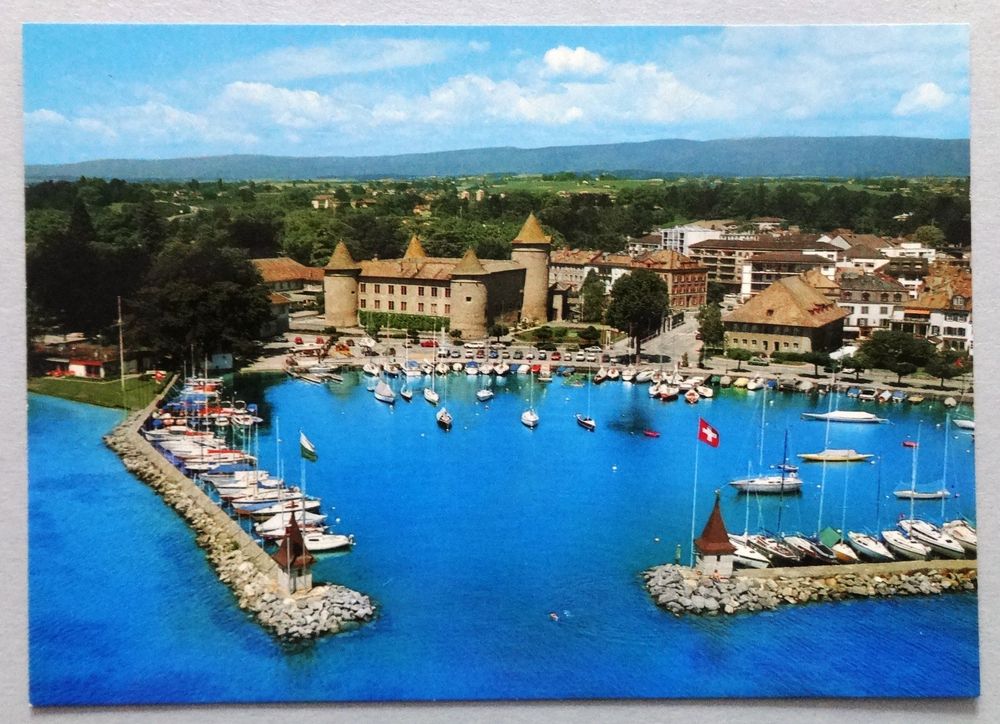 Morges, Vue aérienne du Port et du Château (Gebraucht) in Fétigny für ...