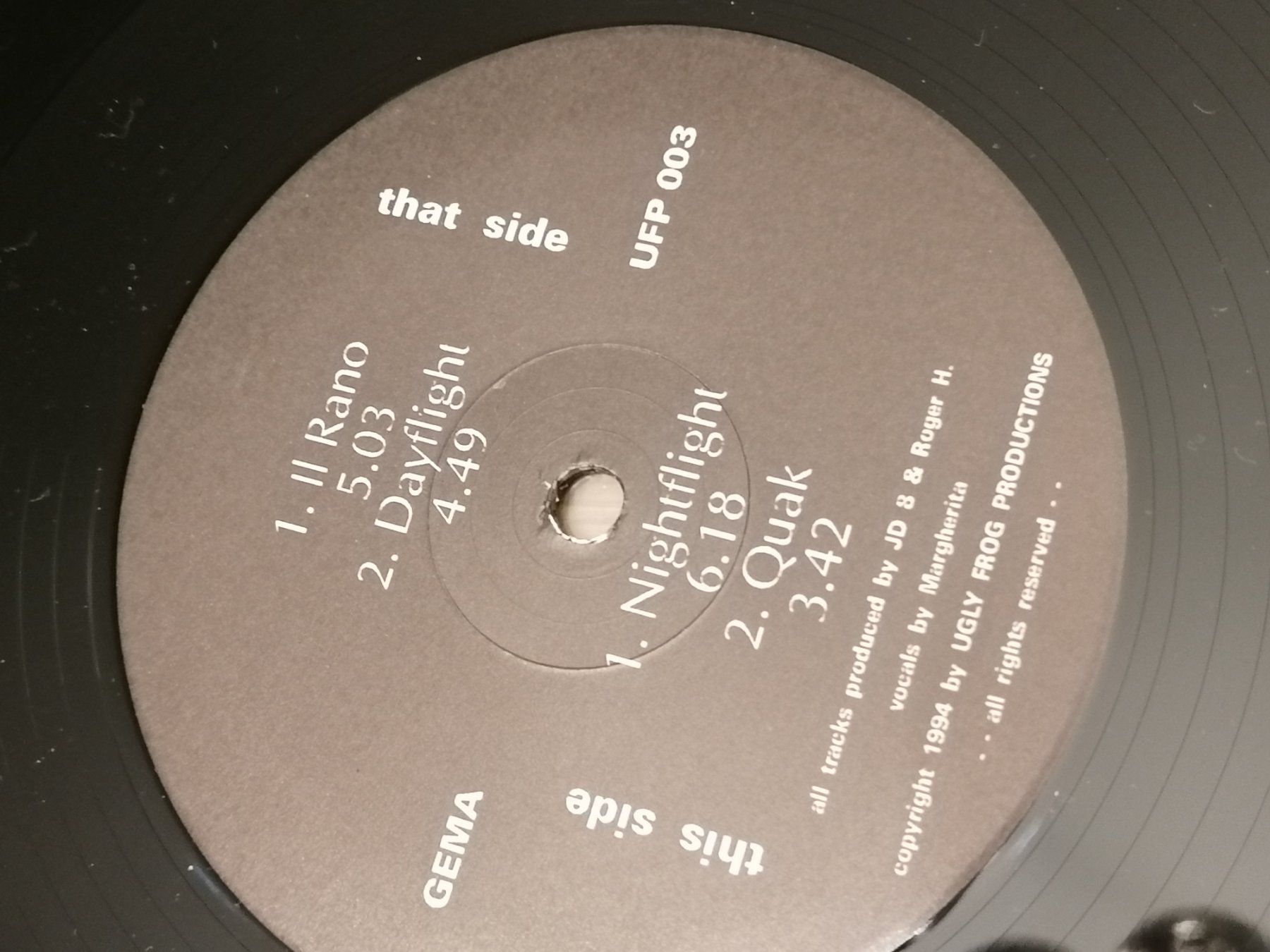 Dischi in vinile: LP - Flying Frogs - "Il Rano" - Vinyl Platte 1994 – Usato da Basel venduto da vintagecollector 3