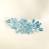 Vrai Lot. von 4.96ct Natur Topas 5 Stk. Edelsteine Blau