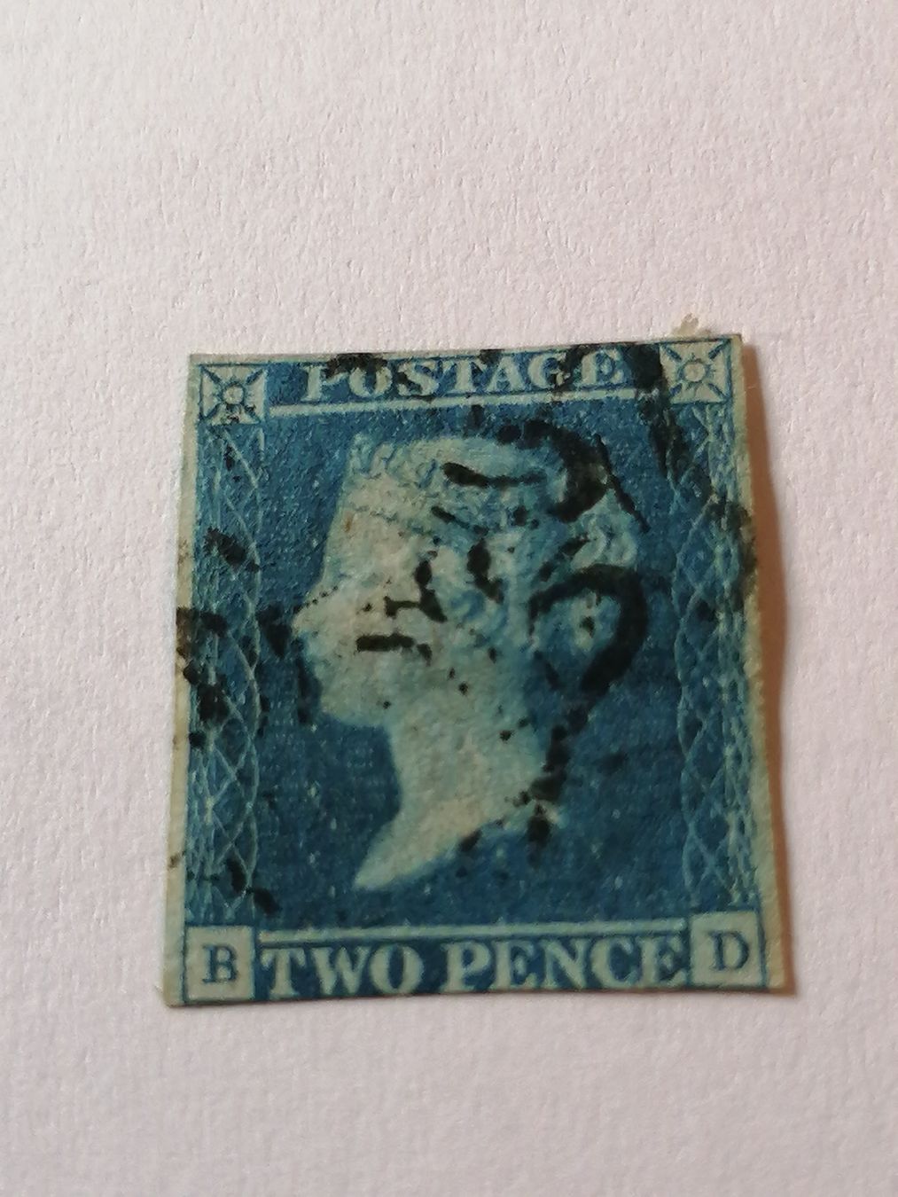 Tous les timbres: Two Pence Blue 1841, Platte 3 – D'occasion à Happerswil par tschergi
