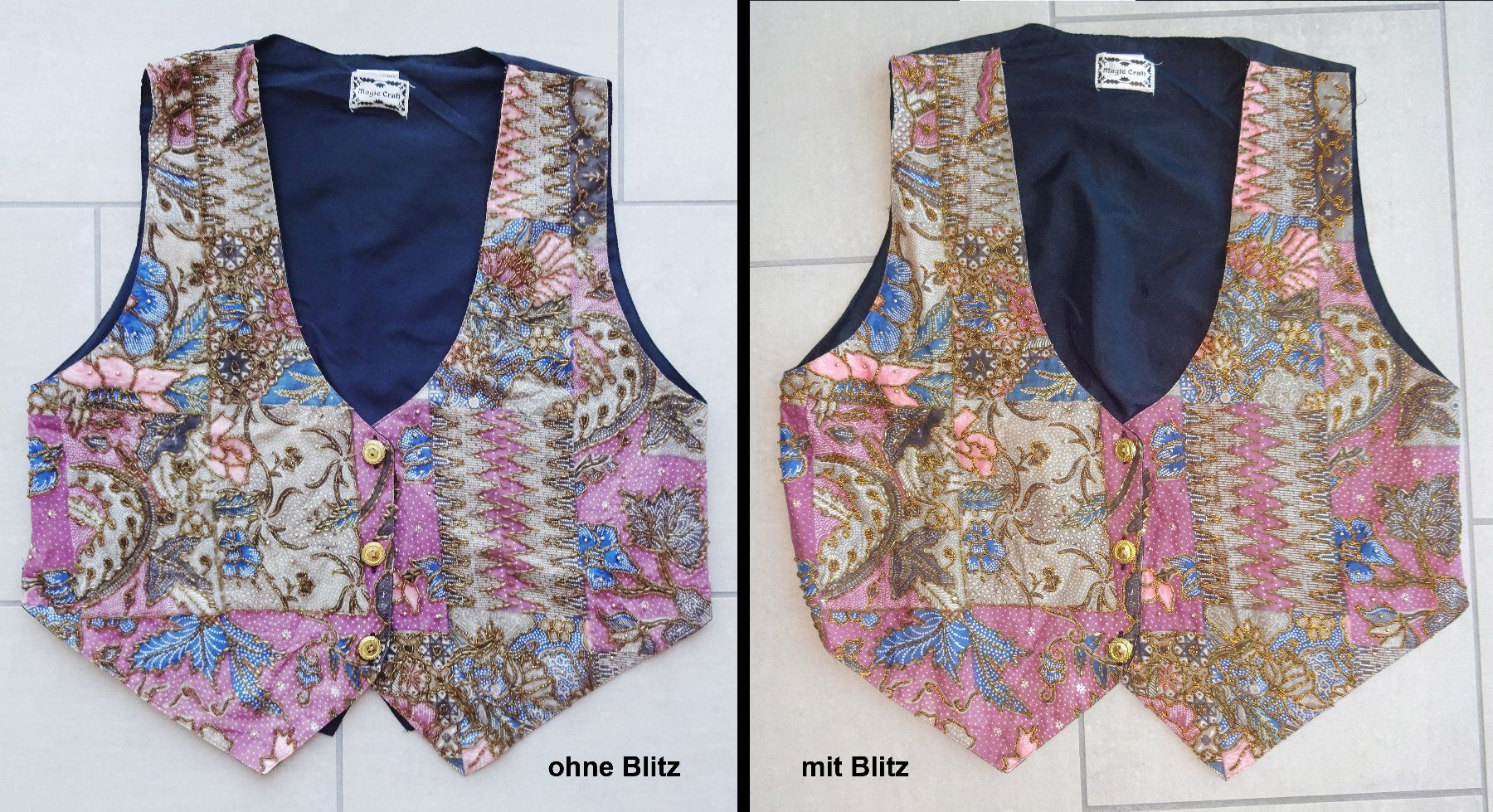 Gilet & Giacche senza maniche: 90er Vintage Perlenweste / Gilet – Usato da St.Gallen venduto da Paddington11 3